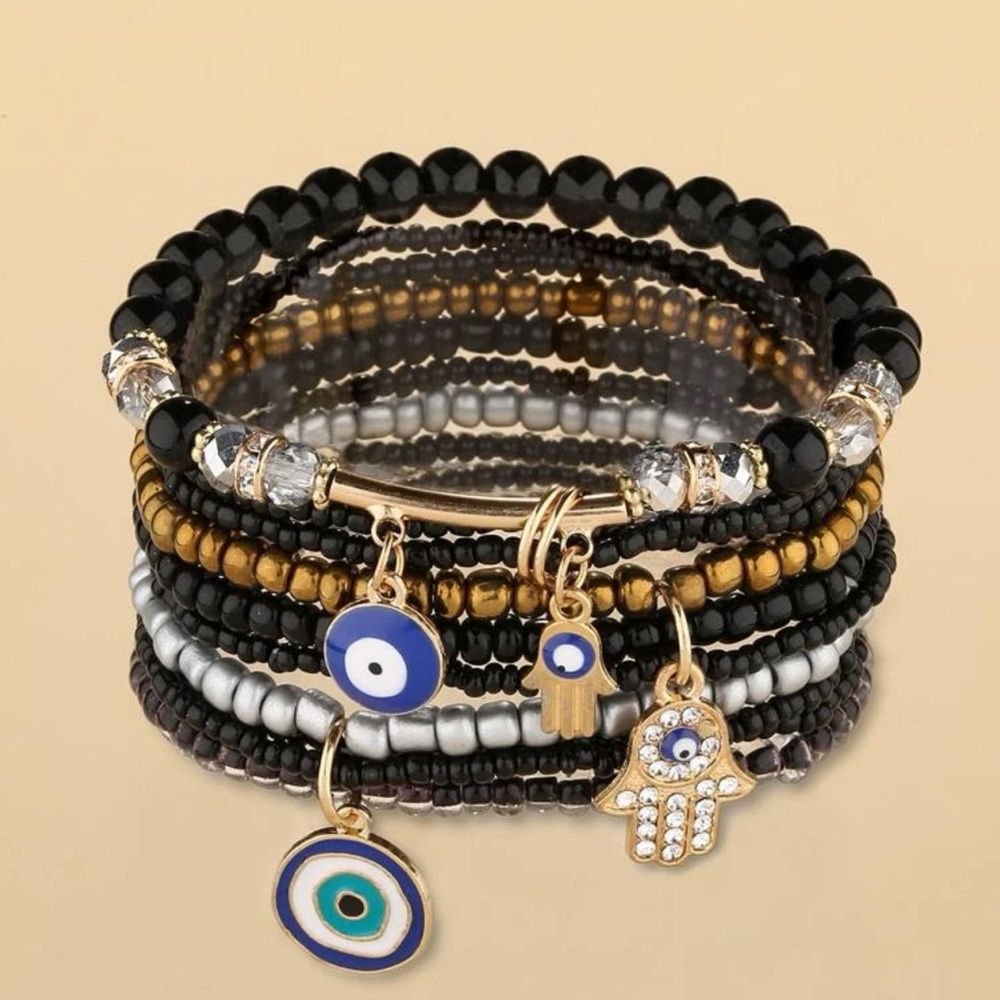 Hamsa / Fatima / Evil Eye Bracelet
